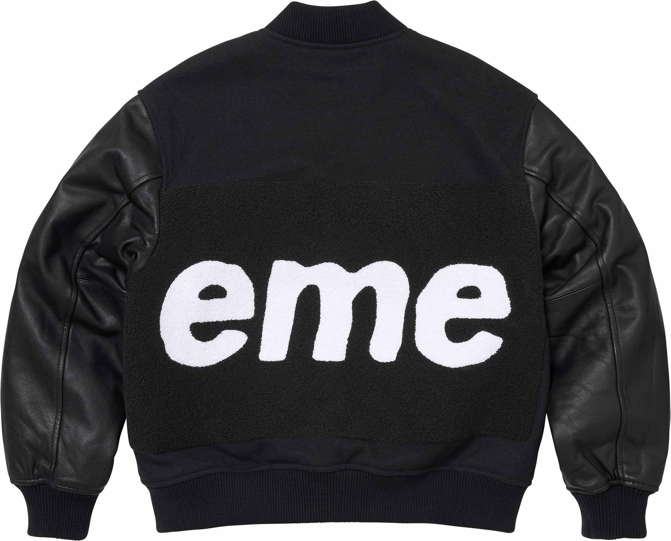 Big Logo Chenille Varsity Jacket view 16